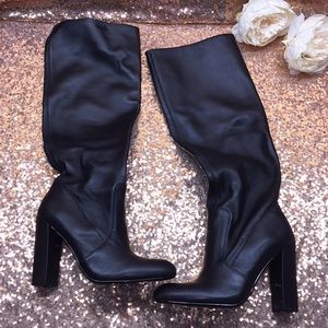 Steve Madden Black Leather Boots